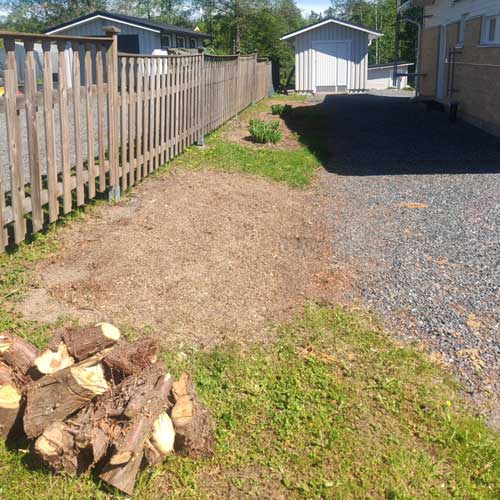 Valmis jyrsitty kanto tasaisena pintana